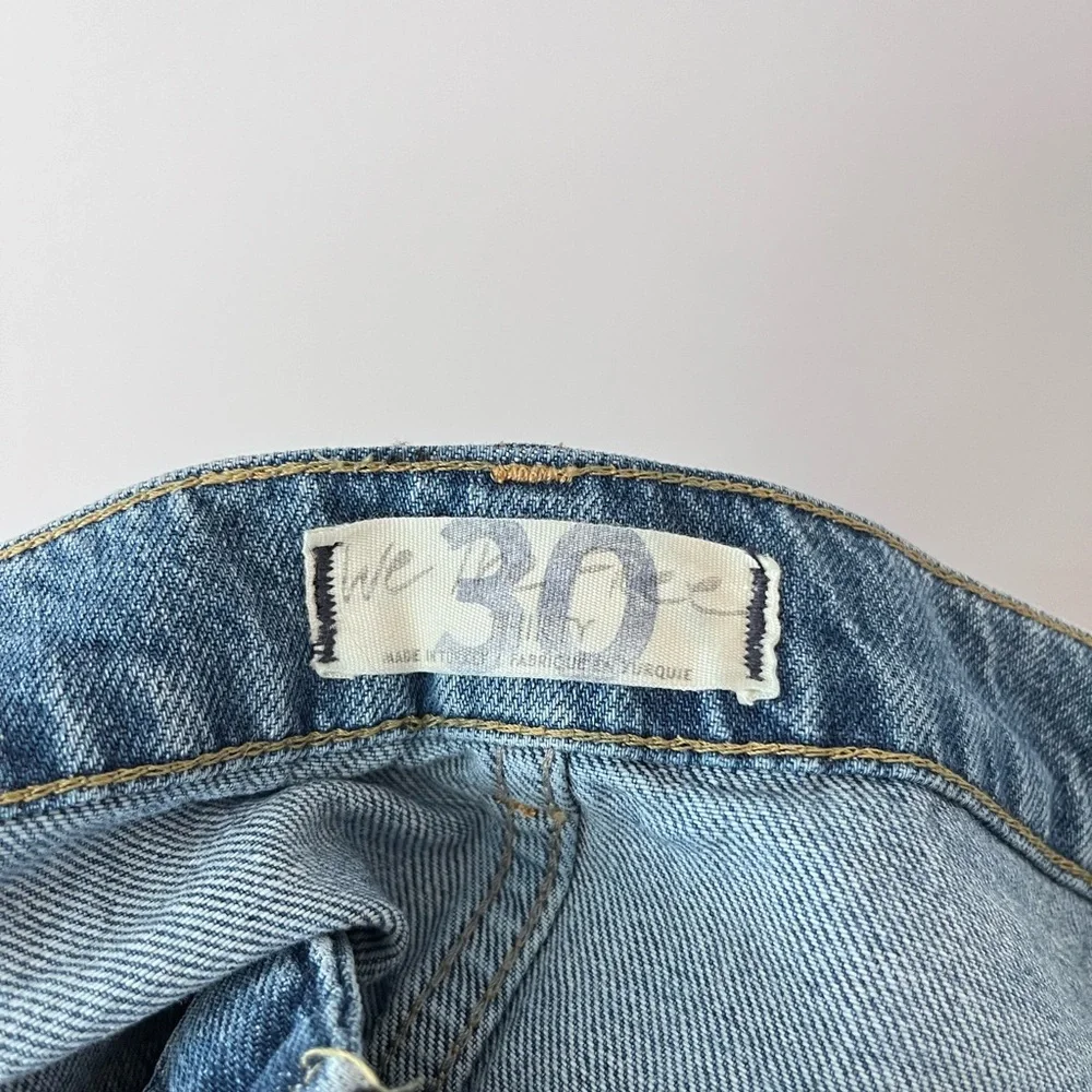 We The Free Light Blue Distressed Mini Skirt - Picture 3 of 3